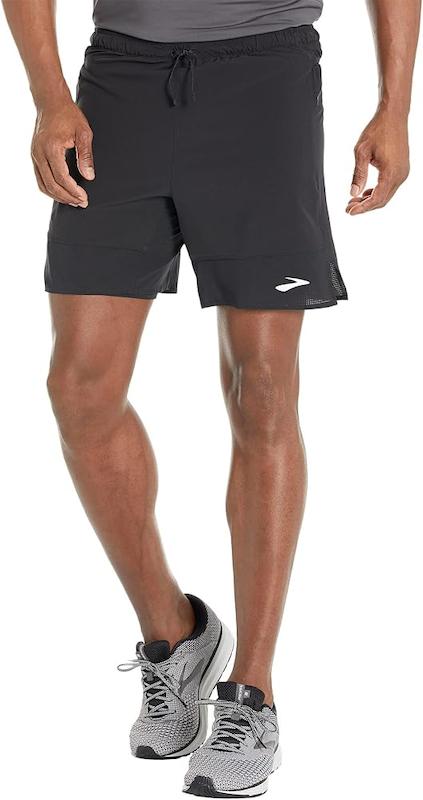 شلوارک ورزشی مردانه کشاله دار بروکس Brooks High Point 7" 2-IN-1 Short 