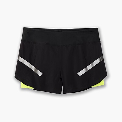 شلوارک ورزشی زنانه بروکس Brooks Carbonite 4" 2-in-1 Short