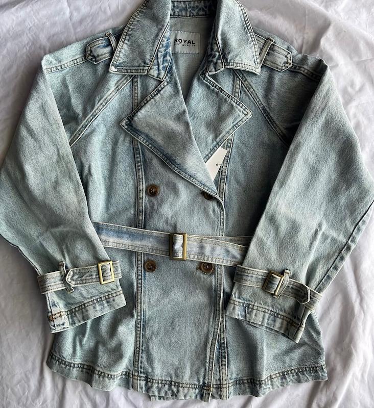 کت جین یقه انگلیسی