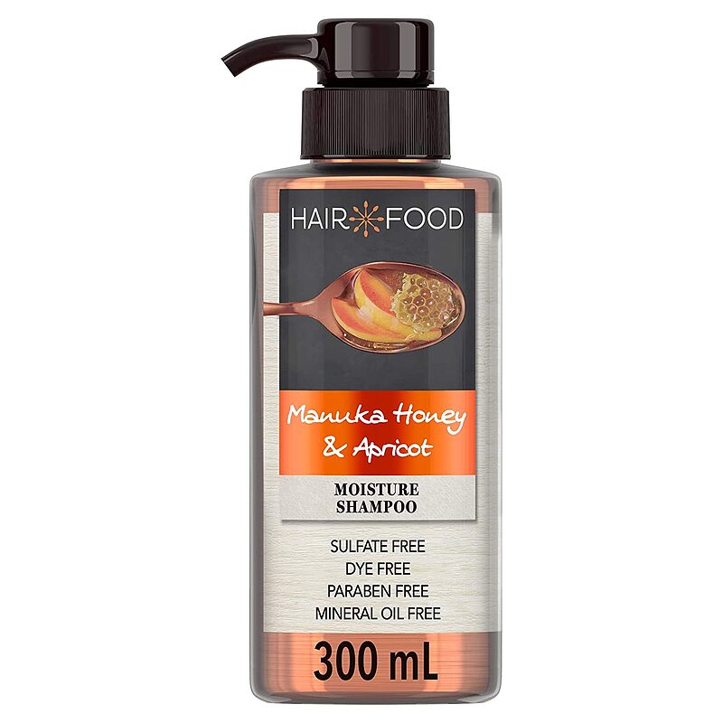 شامپو هایر فود مرطوب کننده بدون سولفات عسل و زرد آلو مانوکا HAIR *FOOD 300mL