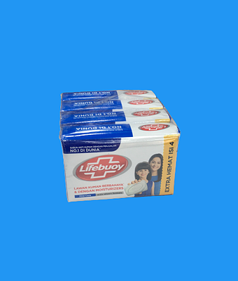صابون لایف بوی آنتی باکتریال و مرطوب کننده بسته 4 عددی (g110*4) 440 گرمی Lifebuoy lawan kuman berbahaya & dengan moisturizers mild care 