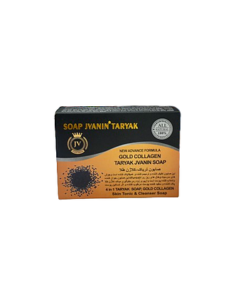 صابون 4 در 1 کلاژن طلایی  ژوانین 120 گرمی JVANIN gold collagen 4 in 1 soap