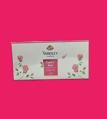 صابون یاردلی با گل رٌز انگلیسی بسته 3 عددی (3*100g) 300 گرمی YARDLEY london english rose luxury soap