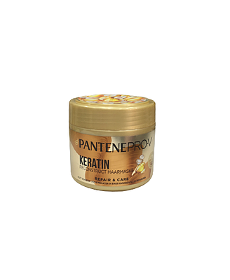 ماسک مو کراتینه پنتن ترمیم کننده و مراقبت از موهای آسیب دیده 300 گرمی PANTENE pro-v keratin reconstruct haarmaske repair & care