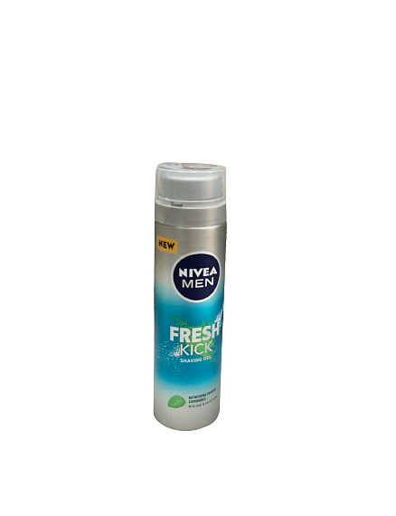 ژل اصلاح مردانه نیوا فرش کیک حاوی آب نعناع و کاکتوس 200 میلی NIVEA MEN FRESH kick shaving gel