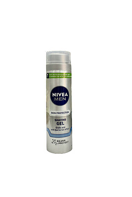 ژل اصلاح مردانه نیوا مدل skin protection آنتی باکتریال 200 میلی NIVEA MEN skin protection shaving gel glide and antibacterial effect