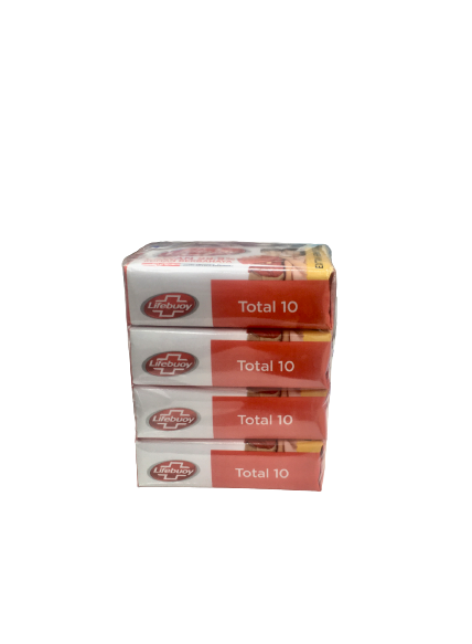 صابون لایف بوی Total 10 با فرمول نقره فعال بسته 4 عددی (4*110 گرمی) Lifebuoy soap total 10 activ silver + formula