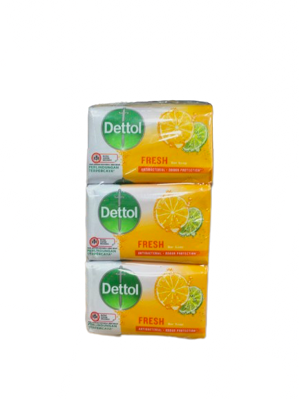 صابون دتول fresh آنتی باکتریال و محافظت از بو بسته 6 تایی 60 گرمی Dettol fresh bar soap antibacterial + odour protection