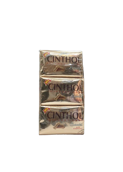 صابون سینثول با چوب صندل بسته 6 عددی 75 گرمی CINTHOL sandal soap with deodorant