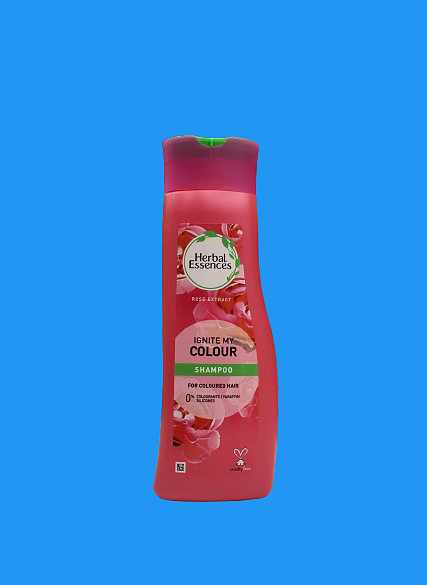 شامپو هربال اسنس مخصوص موهای رنگ شده با عصاره گل رٌز 400 میلی Herbal Essences ignite my colour shampoo with rose extract