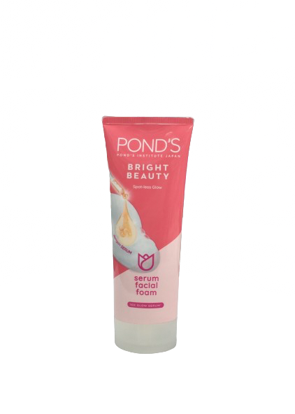 فوم سرم روشن کننده صورت پوندز بدون لکه و 10 برابر براق کننده 100 گرمی POND'S bright beauty serum facial foam 10x glow serum