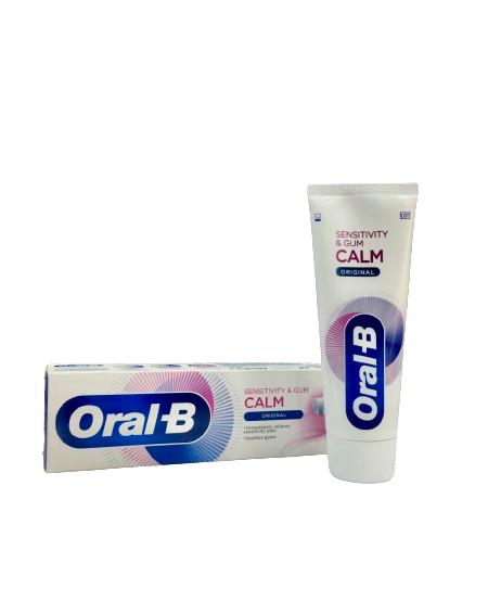 خمیر دندان اورال بی اصلی برای دندان های حساس و آرامش لثه 75 گرم Oral B sensitivity & gum calm Toothpaste original