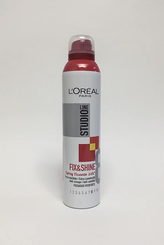 اسپری تثبیت کننده 24 ساعته مو fix & shine لورال پاریس ضد موخوره/ ضد رطوبت 250 میلی L'OREAL paris studio line fix & shine spray fissante 24h