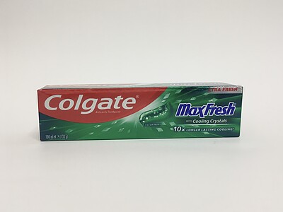خمیر دندان ضد پوسیدگی کلگیت max fresh با نعناع و کریستالهای خنک کننده 133 گرمی Colgate anticavity toothpaste max fresh with cooling crystals clean mint