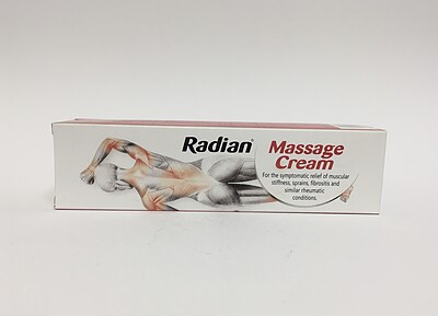 کرم ماساژ رادیان تسکین دهنده دردهای عضلانی و رگ به رگ شدن 100 گرمی Radian massage cream for the symptomatic relief of muscular stiffness
