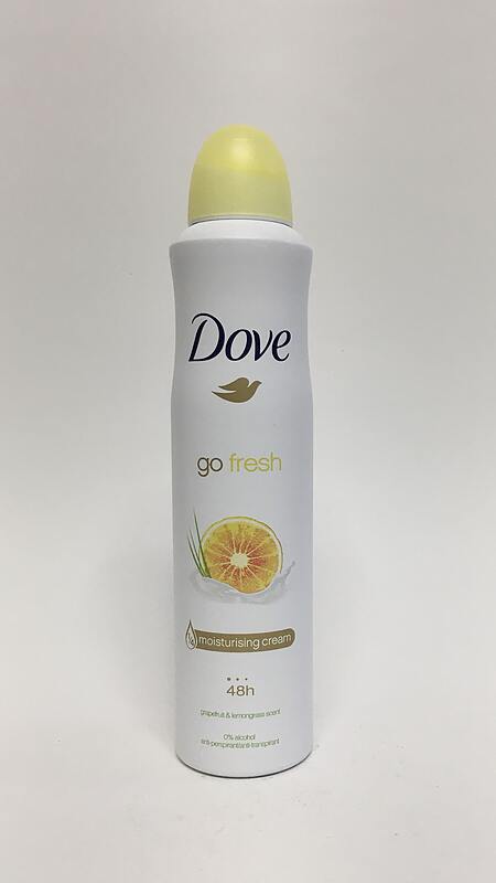 اسپری ضد تعریق داو 48 ساعته با رایحه گریپ فروت و برگ لیمو 250 میلی Dove spray go fresh 1/4 moisturising cream 48h grapefruit & lemongrass scent