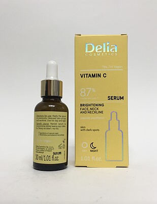 سرم روشن کننده صورت دلیا با ویتامین (C) 30 میلی  Delia brightening serum with vitamin C 