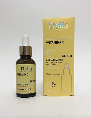 سرم روشن کننده صورت دلیا با ویتامین (C) 30 میلی  Delia brightening serum with vitamin C 