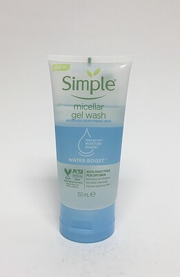 میسلار ژل شستشوی صورت سیمپل برای پوست خشک 150 گرمی Simple micellar gel wash for dry skin