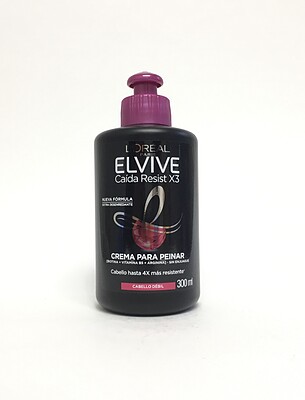 کرم حالت دهنده لورآل مقاومت 3 برابری در برابر ریزش برای موهای ضعیف 300 میلی L'OREAL ELVIVE caída resist x3 crema para peinar