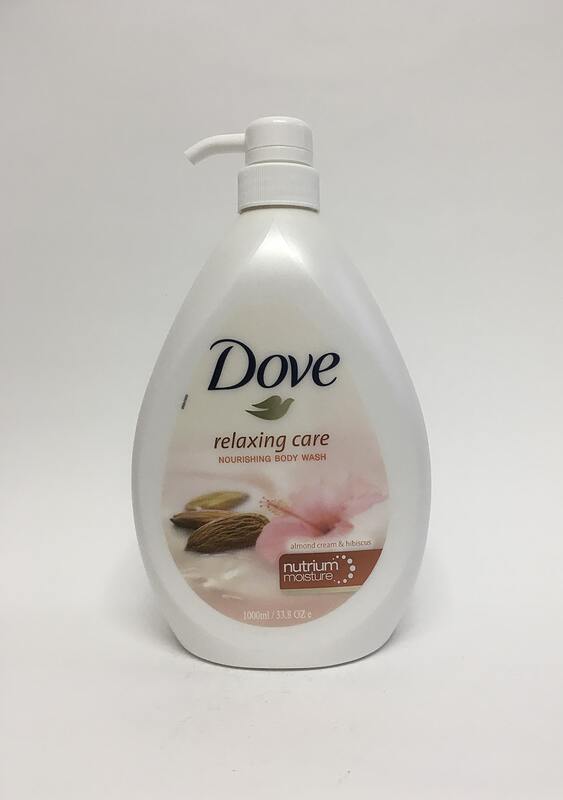 شامپوی مغذی و مرطوب کننده بدن داو با کرم بادام و هیبیسکوس 1 لیتری Dove relaxing care nourishing body wash with almond cream & hibiscus