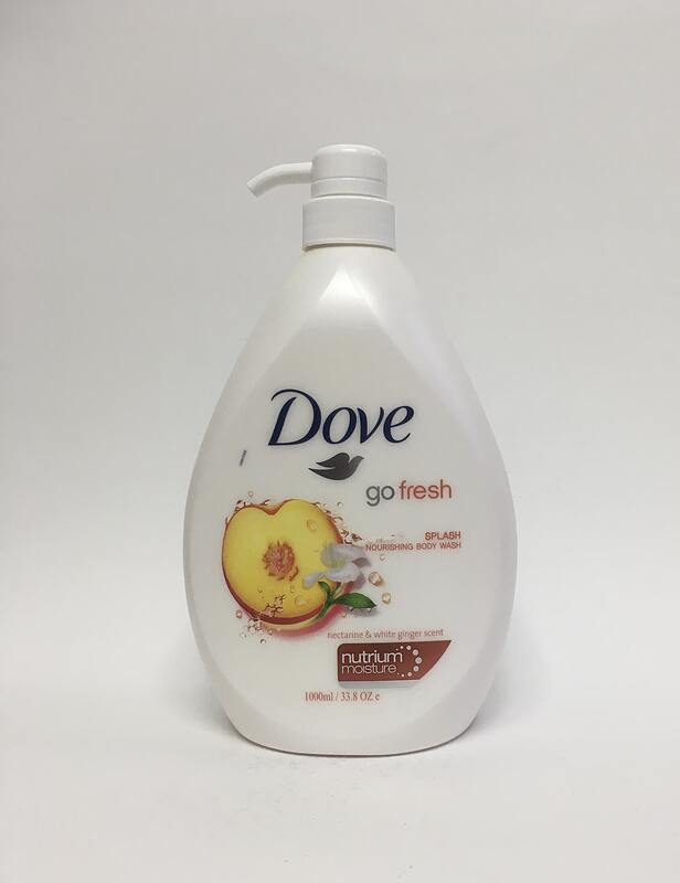 شامپو بدن مغذی تازه اسپلش داو با رایحه شلیل و زنجبیل سفید 1000 میلی Dove go fresh splash nourishing body wash with nectarine & white ginger scent