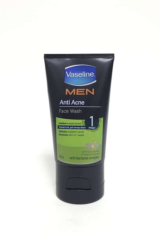 فیس واش مردانه ضد آکنه وازلین 100 گرمی Vaseline MEN anti acne face wash