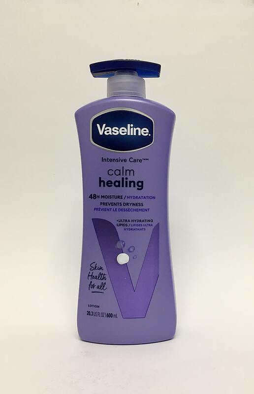 لوسیون مرطوب کننده و آبرسان 48 ساعته بدن وازلین 600 میلی Vaseline intensive care calm healing 48h moisture lotion