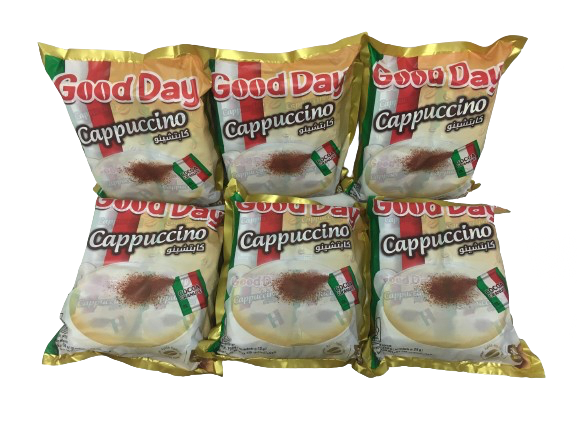 کاپوچینو گود دی عمده GOOD DAY اصلی کارتن 6 بسته 30 عددی GOOD DAY cappuccino