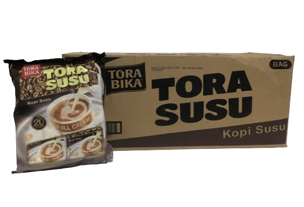 کافی میکس تروبیکا سو سو عمده TORABIKA TORA SUSU کارتن 12 بسته 20 ساشه ای TORABIKA TORA SUSU full cream