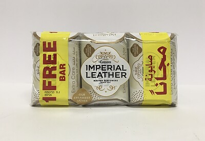 صابون امپریال لیدر اکسترا کاری حاوی ویتامین E بسته 6 عددی 125 گرمی IMPERIAL LEATHER soap extra care