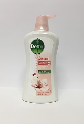 شامپوی بدن آنتی باکتریال دتول با رایحه گل رز و شکوفه ساکورا 500 میلی Dettol antibacterial body wash with rose & sakura blossom