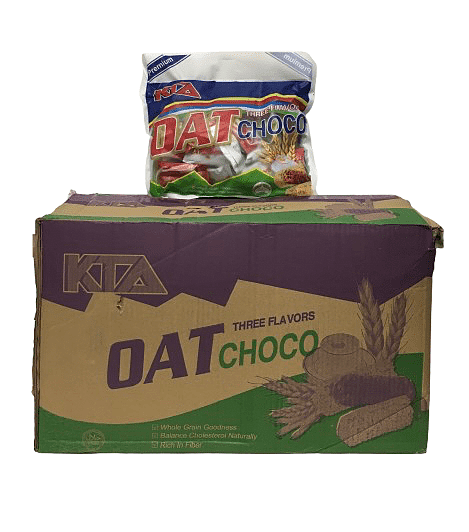 قیمت عمده شکلات غلات سه طعمی اوت شوکو 400 گرمی (کارتن 24بسته ) OAT CHOCO three flavors