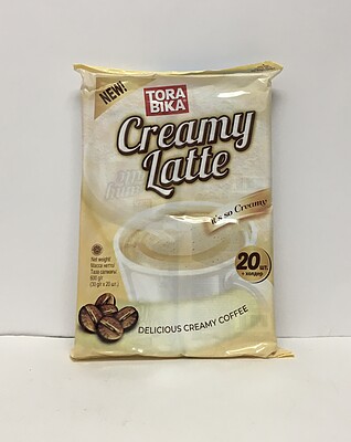 قیمت عمده لاته کارامل تورابیکا کارتن (12 بسته 20 ساشه ای) TORA BIKA creamy latte