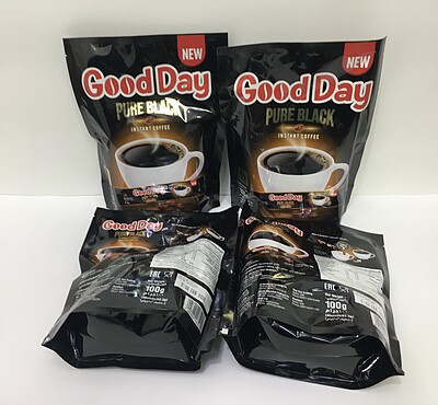 قیمت عمده قهوه فوری بلک گوددی GOOD Day کارتن (20 بسته 40 ساشه ای) GOOD Day pure black instant coffee