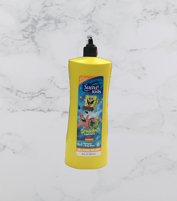 شامپو بچه سوآو 3 در 1 مدل باب اسفنجی 828 میلی Suave kids 3 in 1 shampoo spongebob