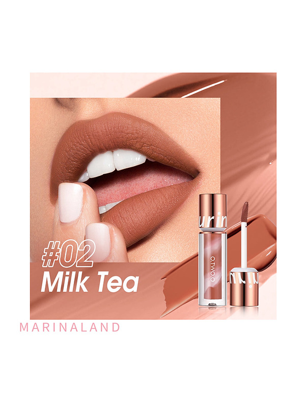 رژلب ابر و بادی مات او تو او رنگ 02 - MILK TEA