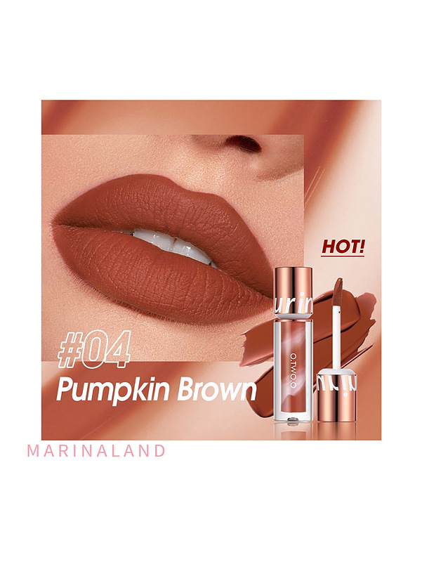 رژلب ابر و بادی مات او تو او رنگ 04 - PUMPKIN BROWN