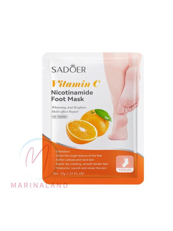 ماسک پا جورابی نیاسینامید و ویتامین سی sadoer