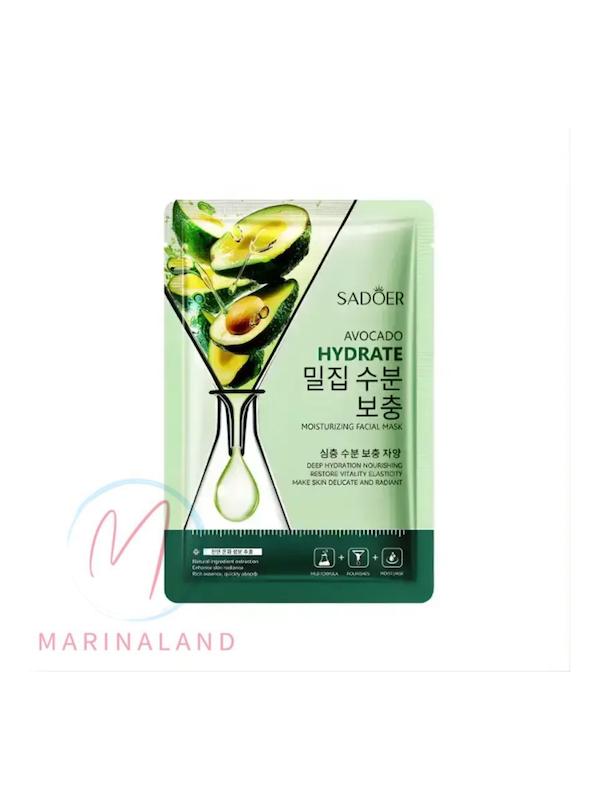 ماسک ورقه ای تکی صورت میوه آووکادو sadoer