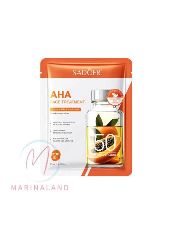 ماسک ورقه ای تکی صورت پاپایا sadoer AHA
