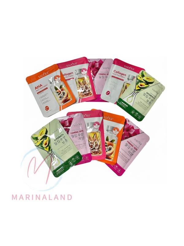 پک ۱۰تایی ماسک ورقه‌ای صورت