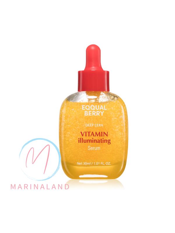 سرم روشن کننده ویتامین ایکوال بری مدل Deep Cera Vitamin Illuminating Serum