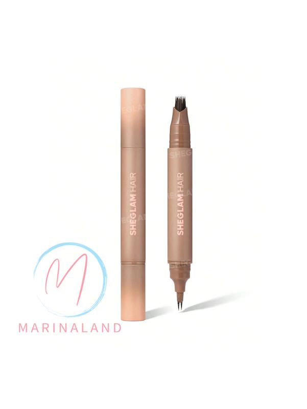 قلم پرکننده ریشه مو و ابرو شیگلم مدل Volume Boost Root Touch Up Pen رنگ Dark Brown