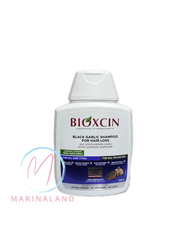 شامپو سیر سیاه ضد ریزش مو بیوکسین مدل Black Garlic 