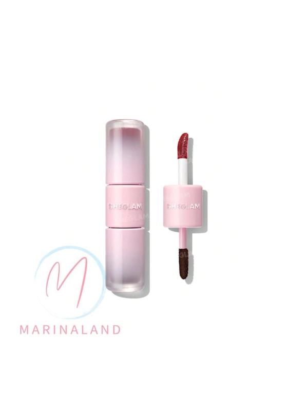 تینت لب پیِل‌آف و گلاس دوکاره شیگلم مدل Line To Shine Peel-Off Lip Stain & Gloss Duo رنگ Cherry Cola