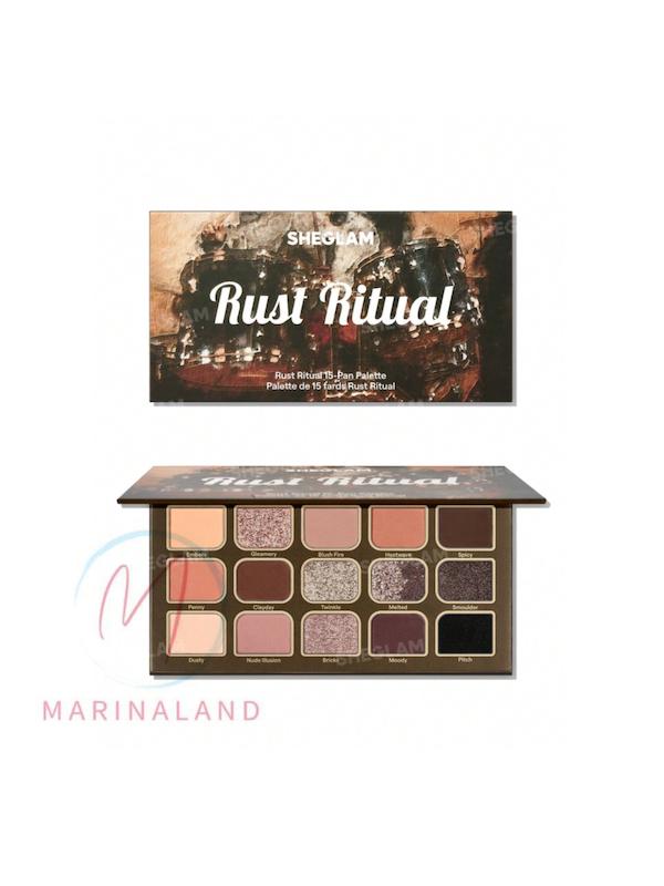 پالت سایه چشم ۱۵ رنگ شیگلم مدل Rust Ritual