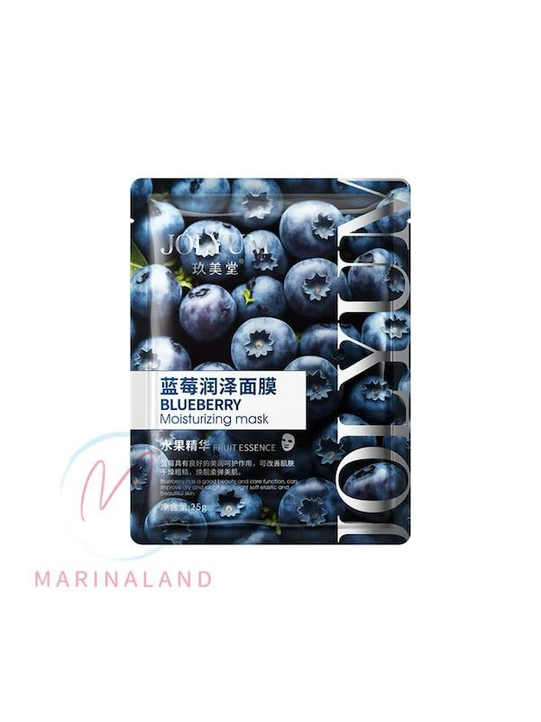 ماسک تکی ورقه‌ای آبرسان بلوبری ژولیوم مدل Jolyum Blueberry Moisturizing Mask