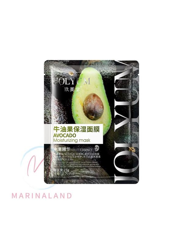 ماسک تکی ورقه‌ای آووکادو ژولیوم مدل Jolyum Avocado Moisturizing Mask