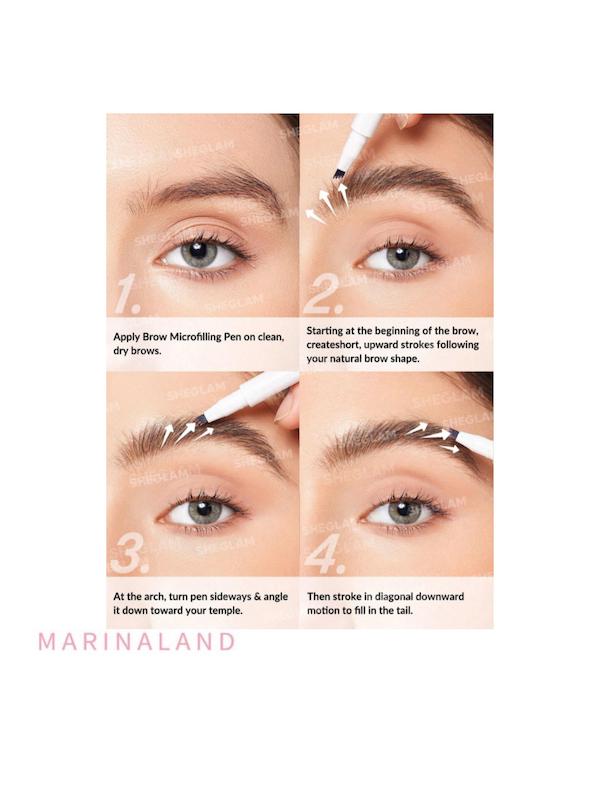 مداد ابروی مایع شیگلم مدل Feather Better Liquid Eyebrow Pencil رنگ TAUPE